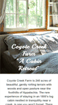 Mobile Screenshot of coyotecreekfarmoh.com