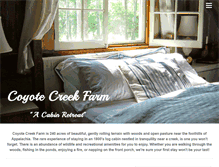Tablet Screenshot of coyotecreekfarmoh.com